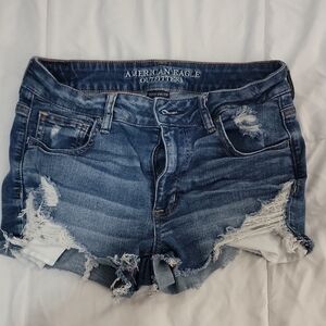 American Eagle Outfitters Women's Blue Denim Shorts